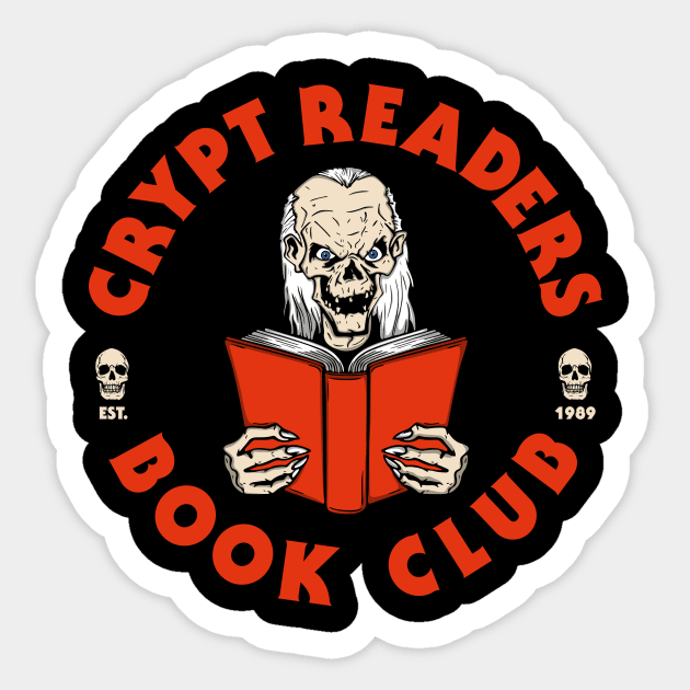 Crypt Readers Sticker by Melonseta